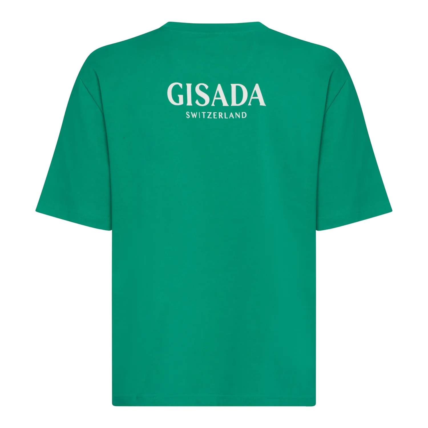 Gisada 1011 oversized t-skjorte smaragdgrønn tung