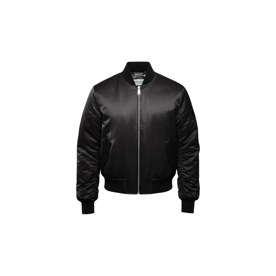 Gisada 1612 bomberjakke dame svart cropped