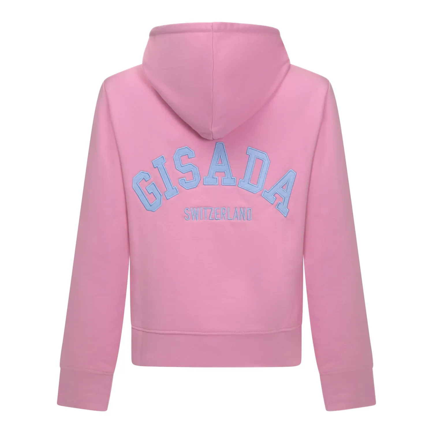 Gisada 6008 hoodie bomull rosa patch-trykk