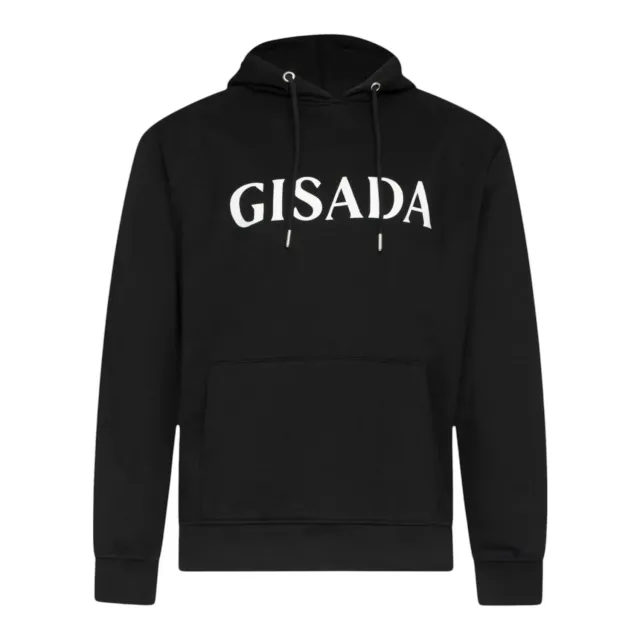 Gisada London 3007 hoodie svart bomull herre