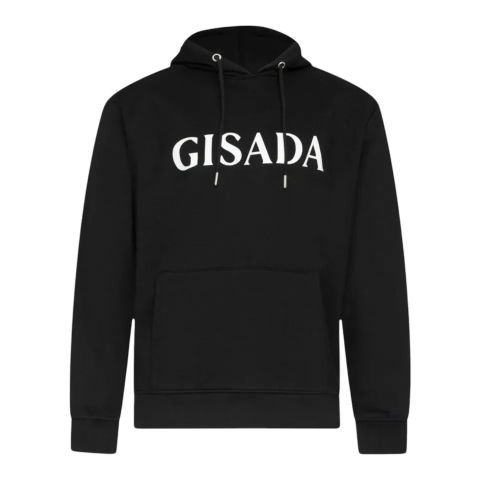Gisada London 3007 hoodie svart bomull herre
