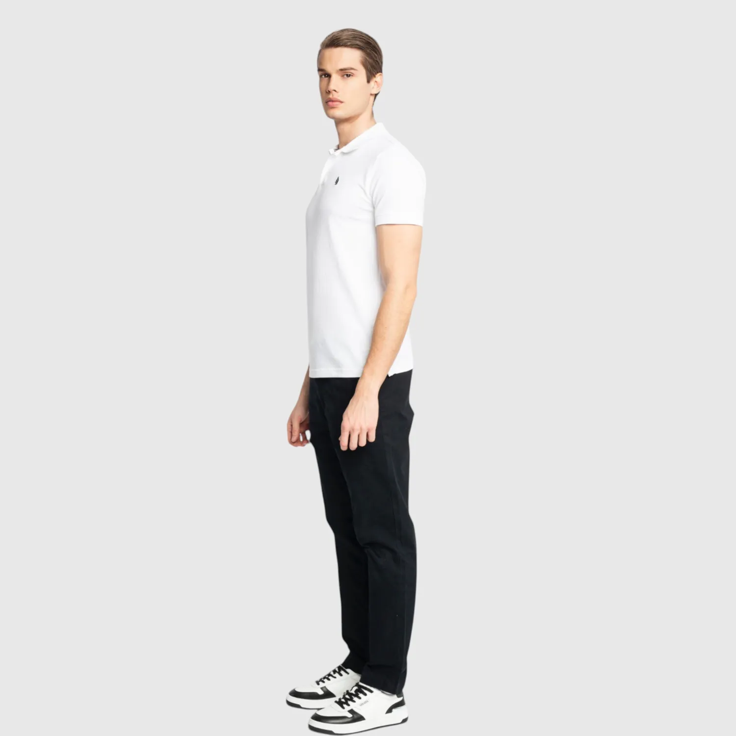 Gisada Miami 2000 polo hvit bomull regular fit