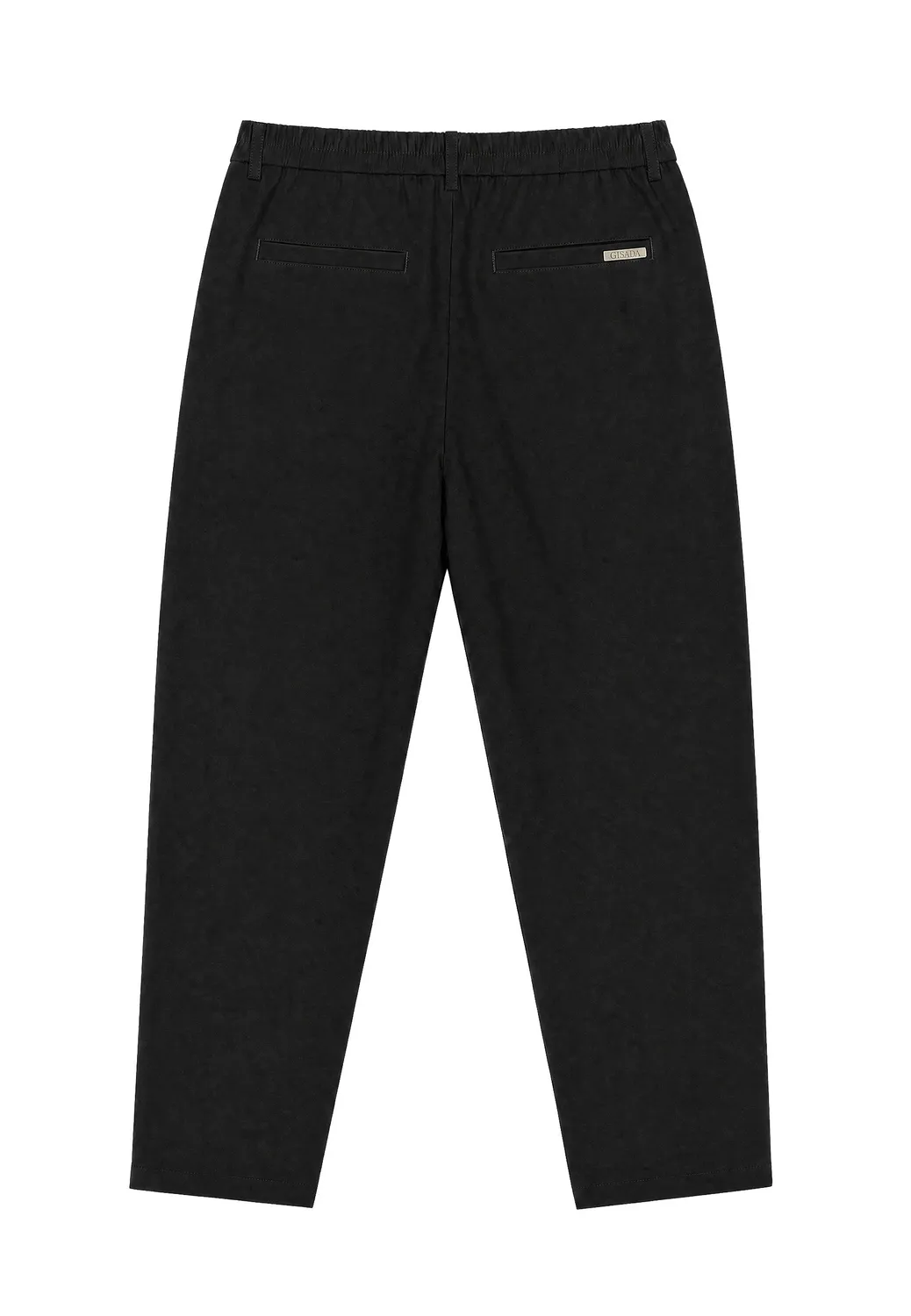 Gisada 1114 bukse svart ullblanding single-pleat