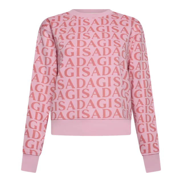 Gisada 6005 sweatshirt rosa monogram dame