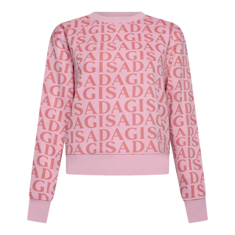 Gisada 6005 sweatshirt rosa monogram dame