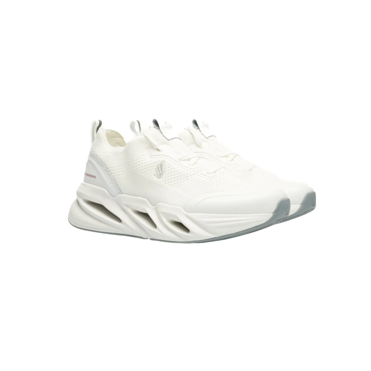 Gisada 15002 Knit Runner sneakers hvite mesh