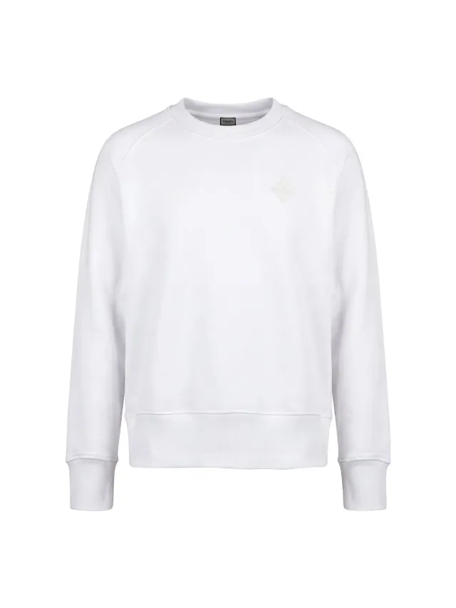Gisada Cropped Sweatshirt genser hvit bomull
