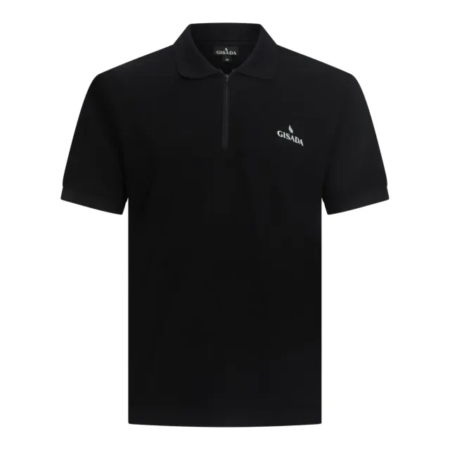 Gisada Singapore 2006 polo svart zip bomull