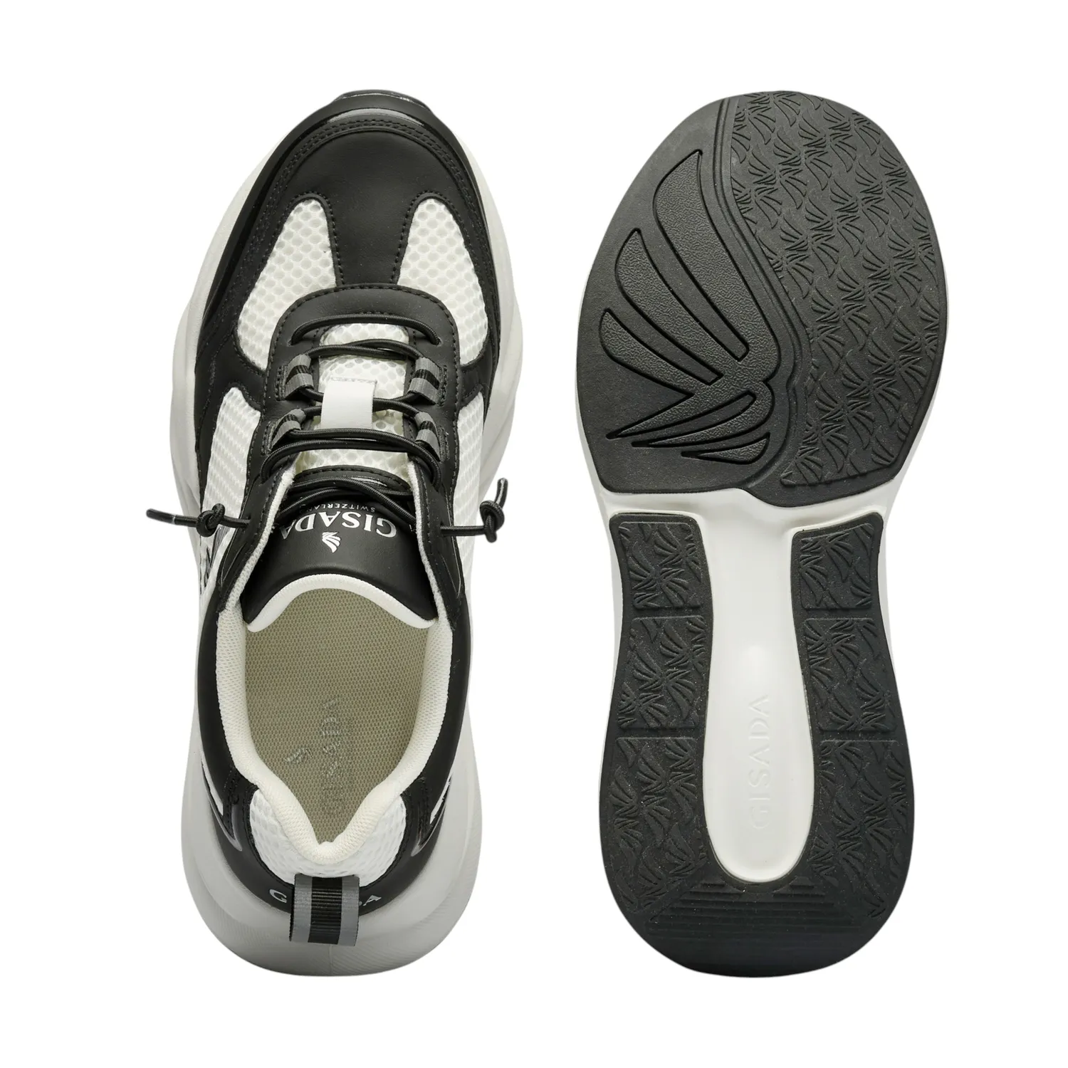 Gisada Runner sneakers svart-hvit skinn 40-46