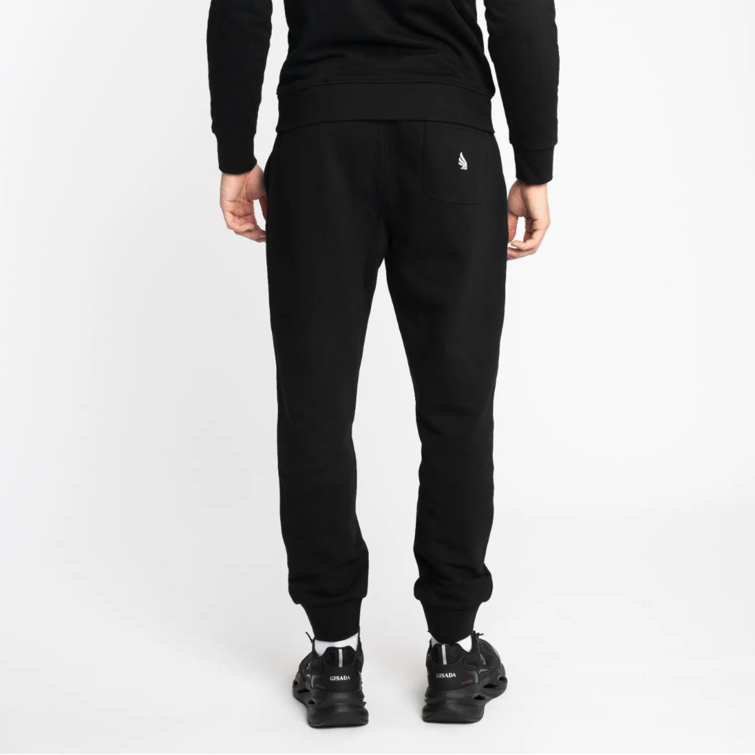 Gisada Melbourne 4000 joggebukse svart flock-print