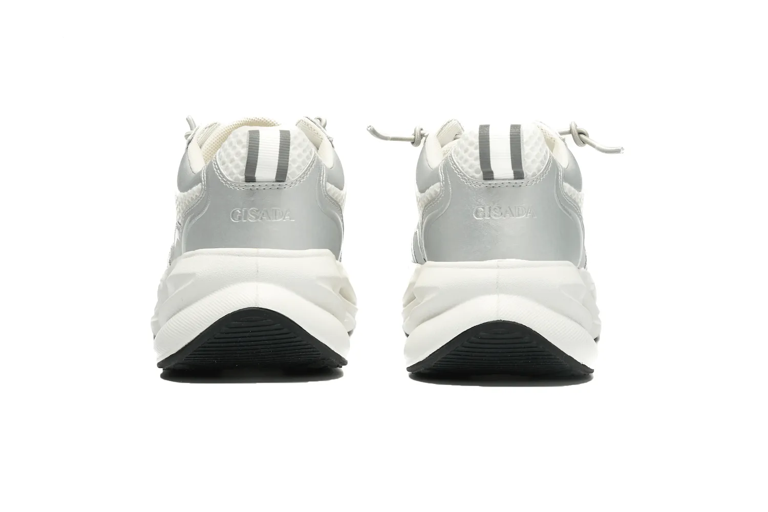 Gisada Runner Bicolor sneakers Silver/White skinn