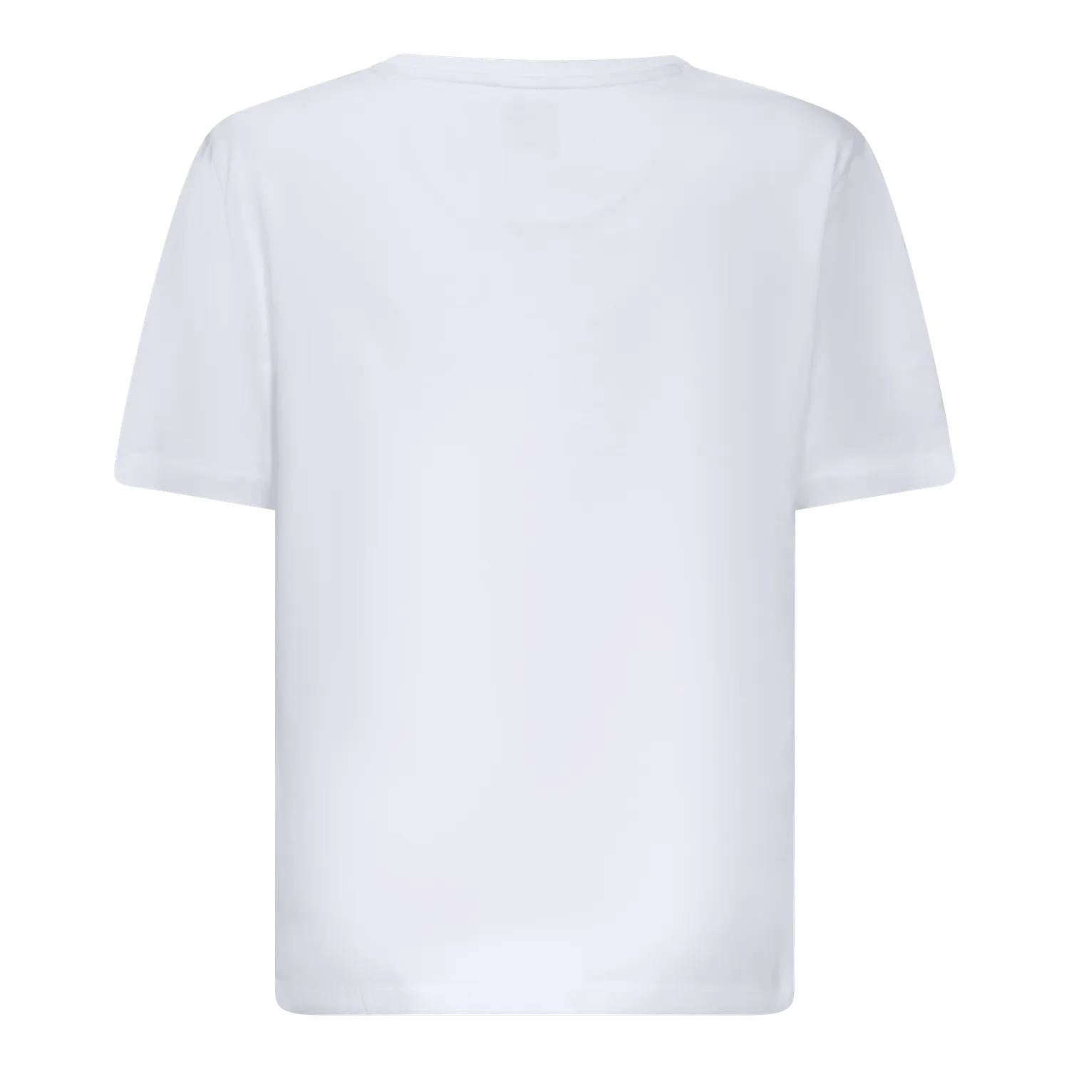 Gisada 5004 oversized t-skjorte hvit – flokktrykk