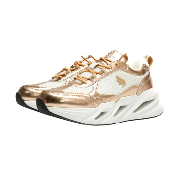 Gisada Runner Bicolor High sneakers Gold Rose White