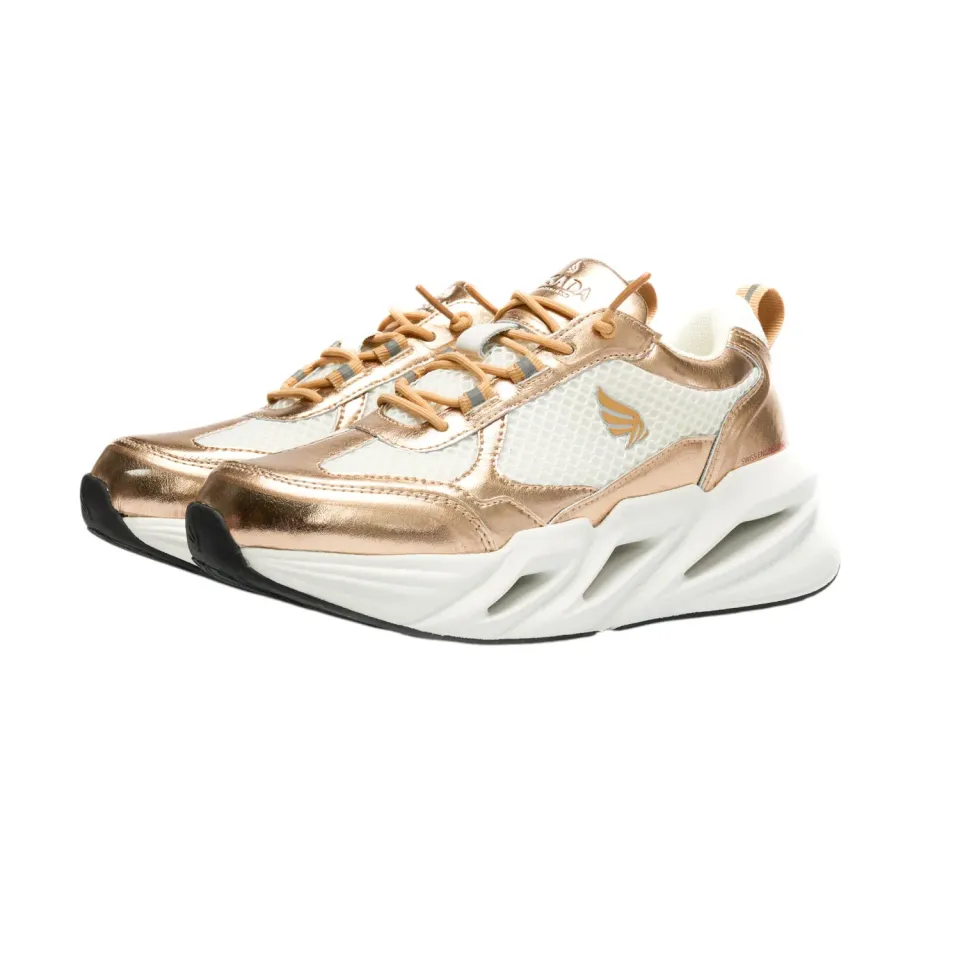 Gisada Runner Bicolor High sneakers Gold Rose White