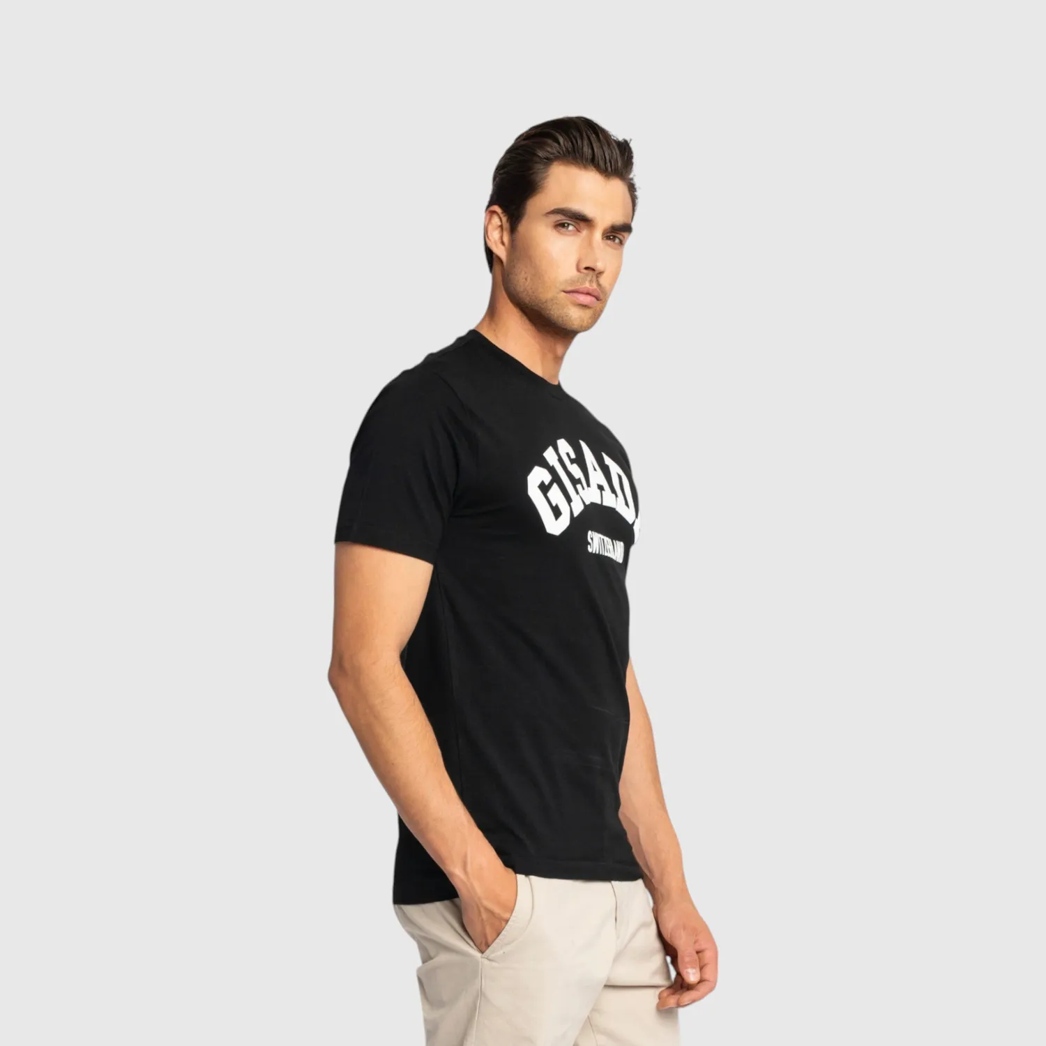 Gisada 1006 T-skjorte svart oversized herre