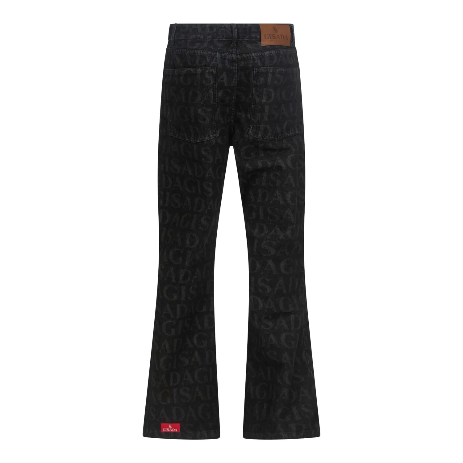 Gisada 1403 jeans dame svart flared fit