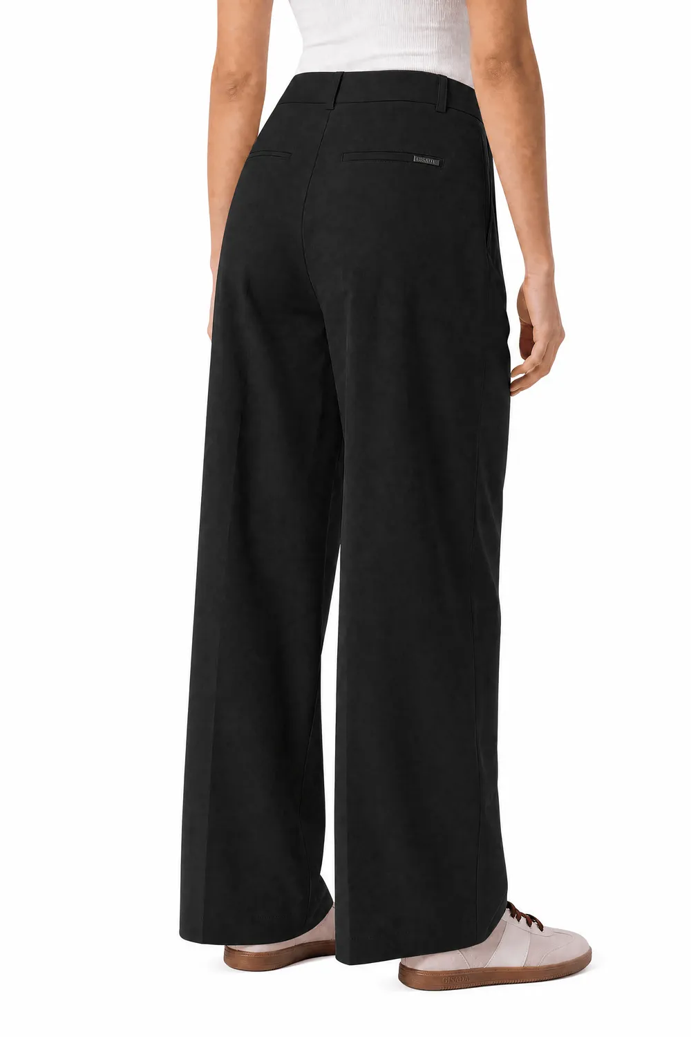 Gisada 1413 bukse svart single pleat dame