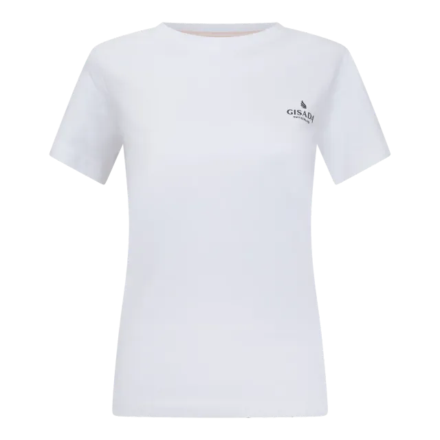 Gisada 5002 t-skjorte hvit dame silikonlogo