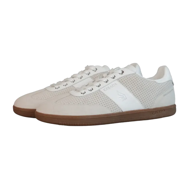 Gisada 17004 V05 sneakers hvit semsket skinn