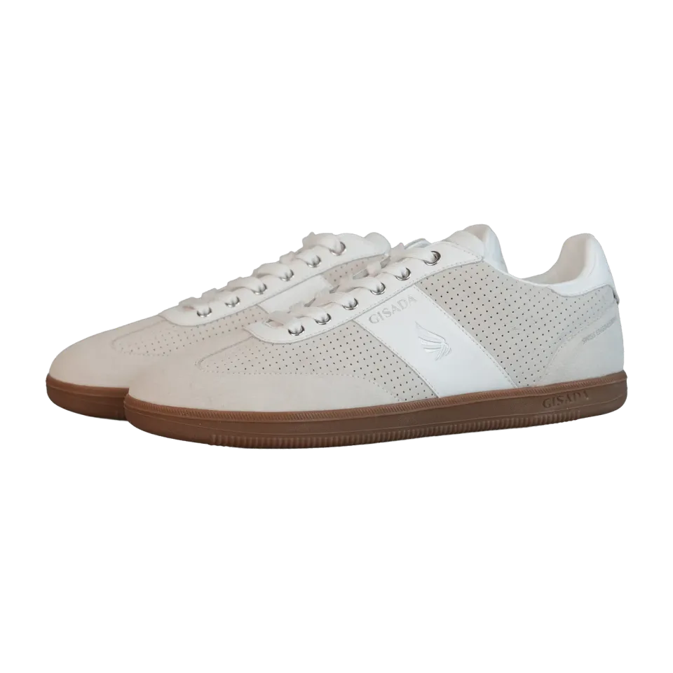 Gisada 17004 V05 sneakers hvit semsket skinn