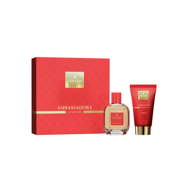 Gisada Ambassadora gavesett parfyme 50ml dusjgelé