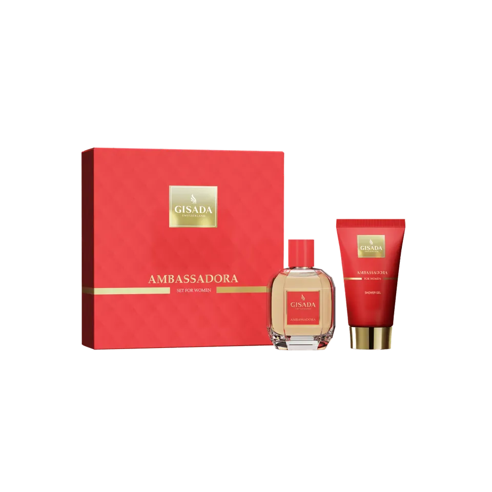 Gisada Ambassadora gavesett parfyme 50ml dusjgelé