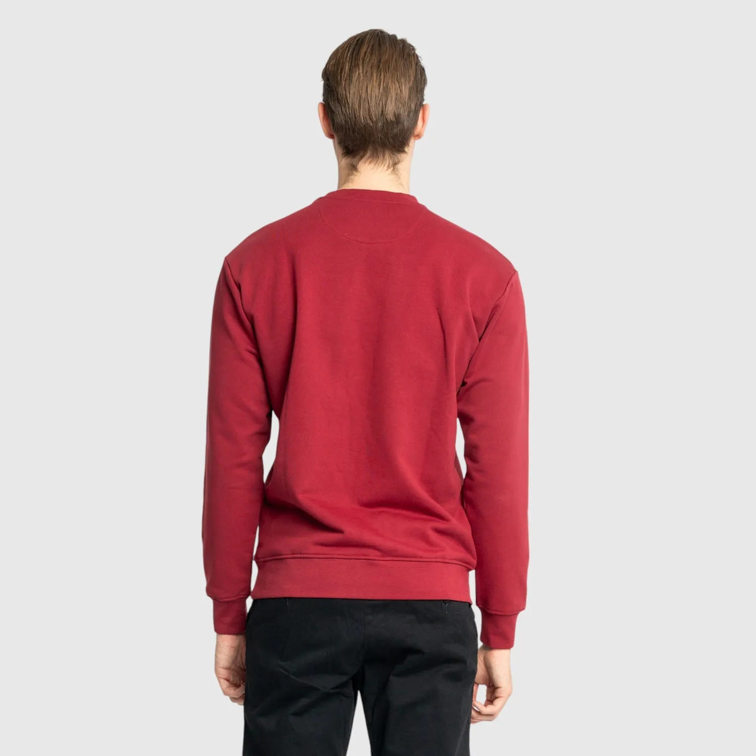 Gisada 3003 sweatshirt bordeaux puff-print bomull
