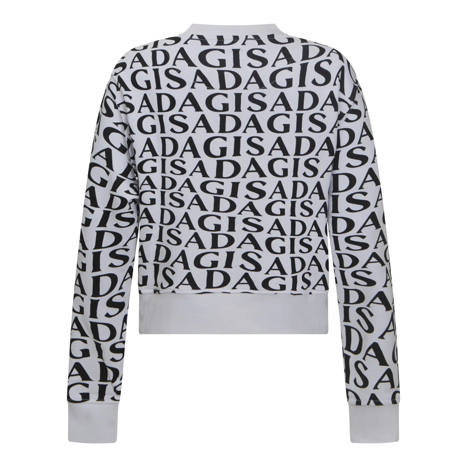 Gisada Crop sweatshirt White M monogram bomull