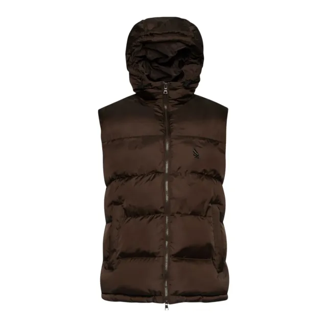 Gisada 1312 vest brun herre – puffer gilet