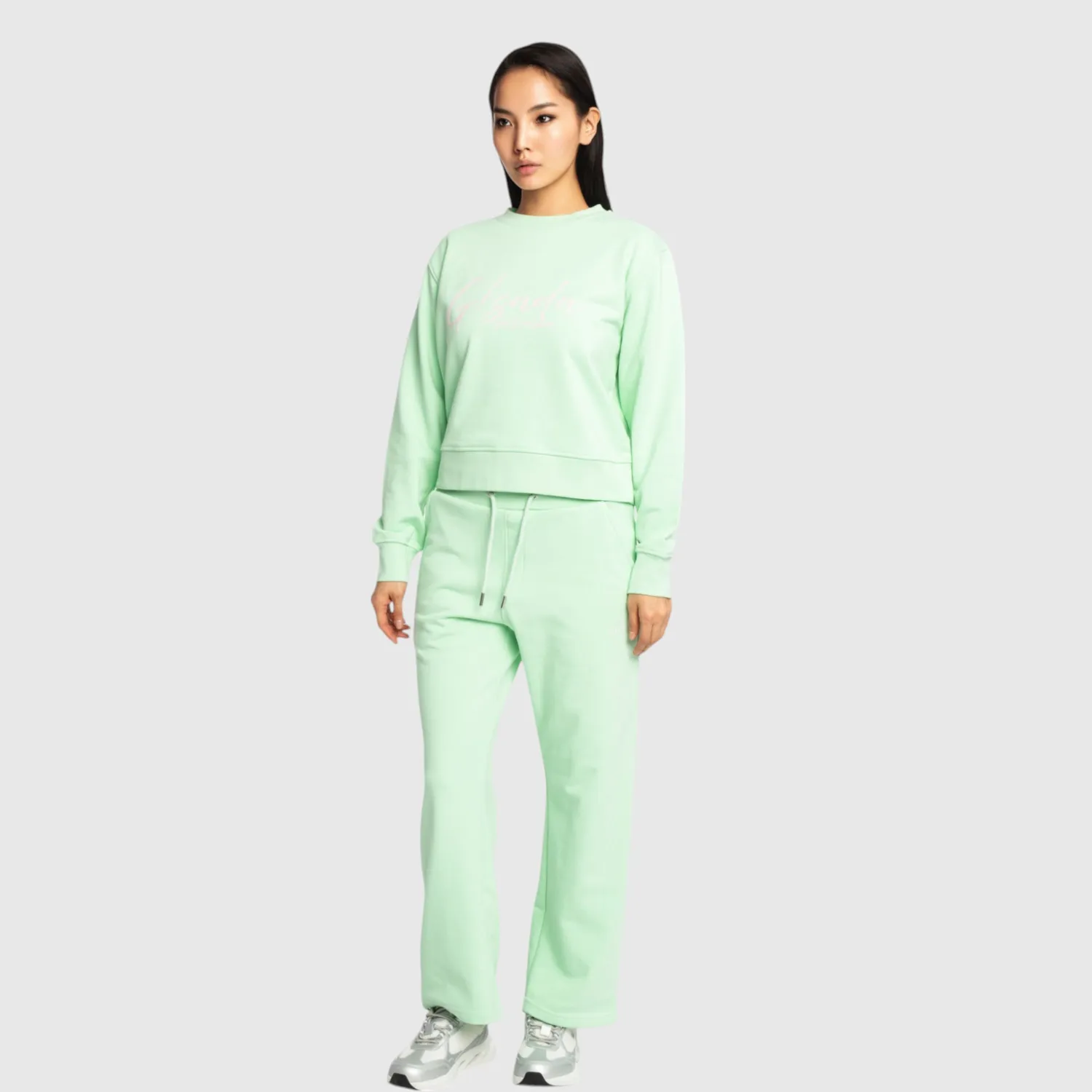 Gisada 6000 sweatshirt mint bomullsblanding cropped