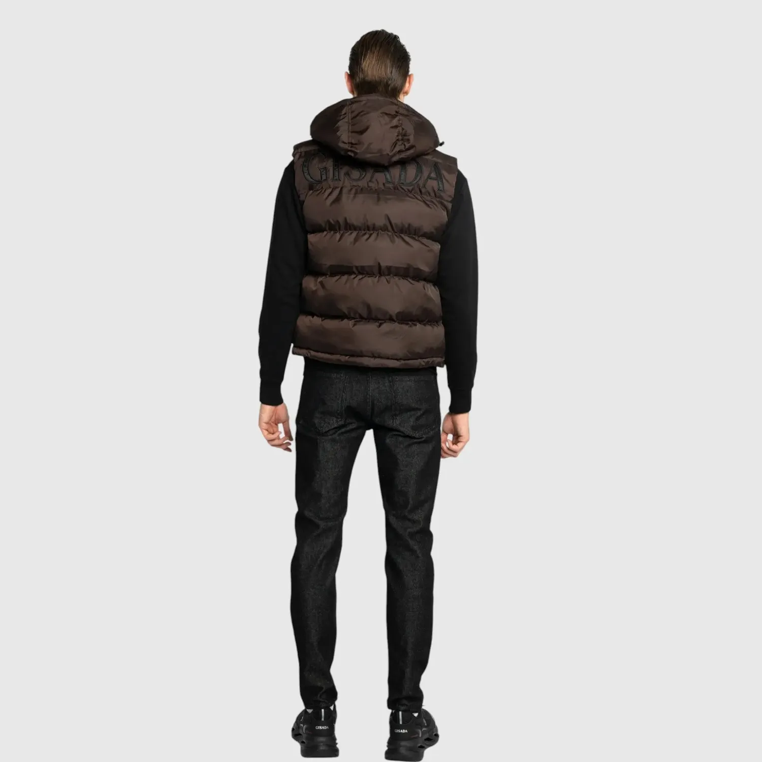Gisada 1312 vest brun herre – puffer gilet