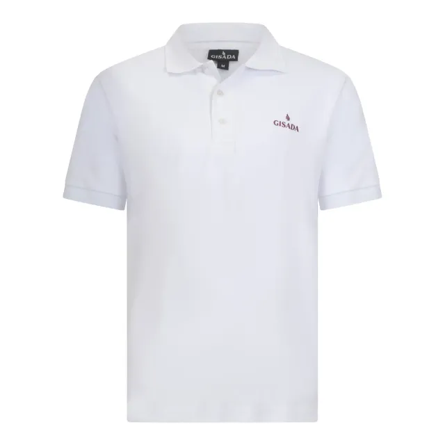 Gisada 2008 Regular Fit polo hvit bomull