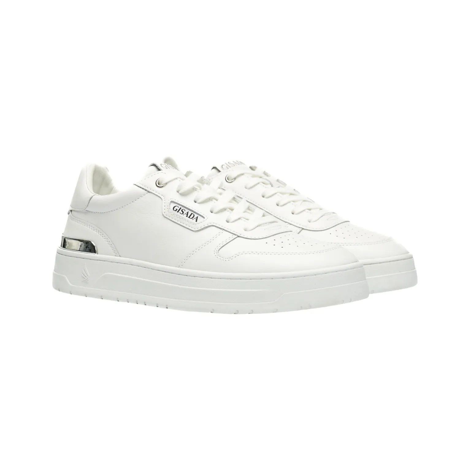 Gisada Trainer 17001 sneakers hvit skinn unisex