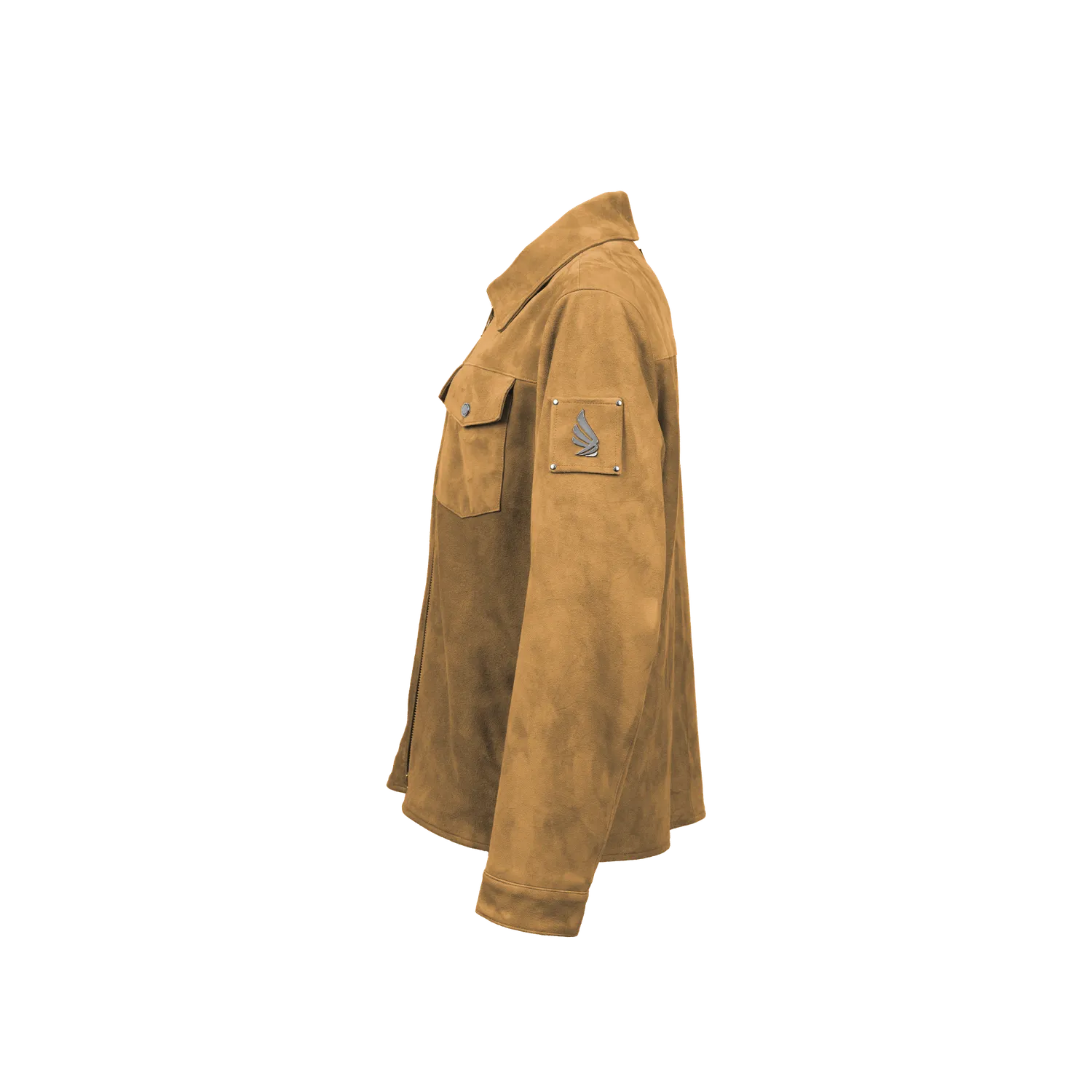 Gisada Suede Zip Jacket jakke lys brun S – semsket