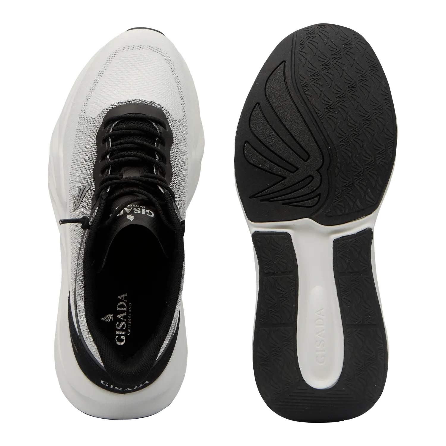 Gisada Runner high-top sneakers hvit/svart tekstil