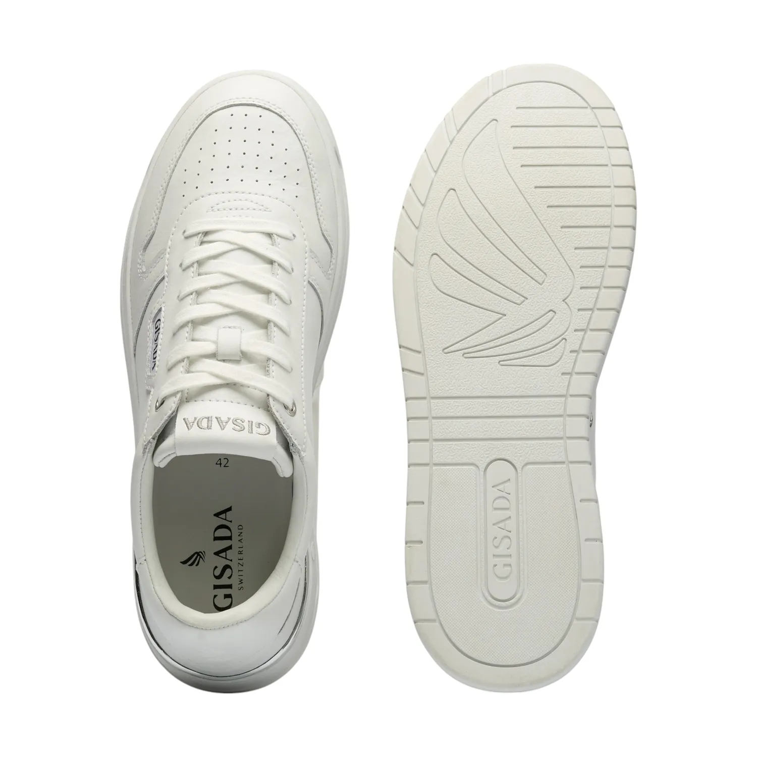 Gisada Trainer 17001 sneakers hvit skinn unisex