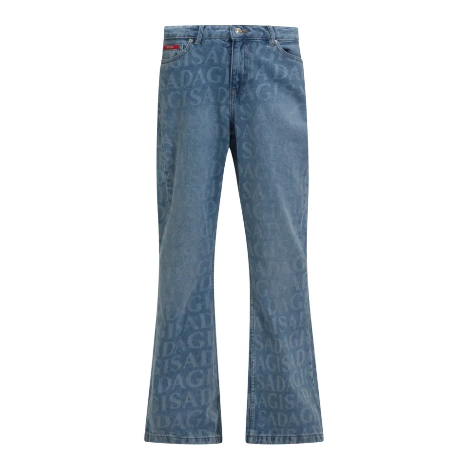 Gisada 1403 jeans flare navy denim dame