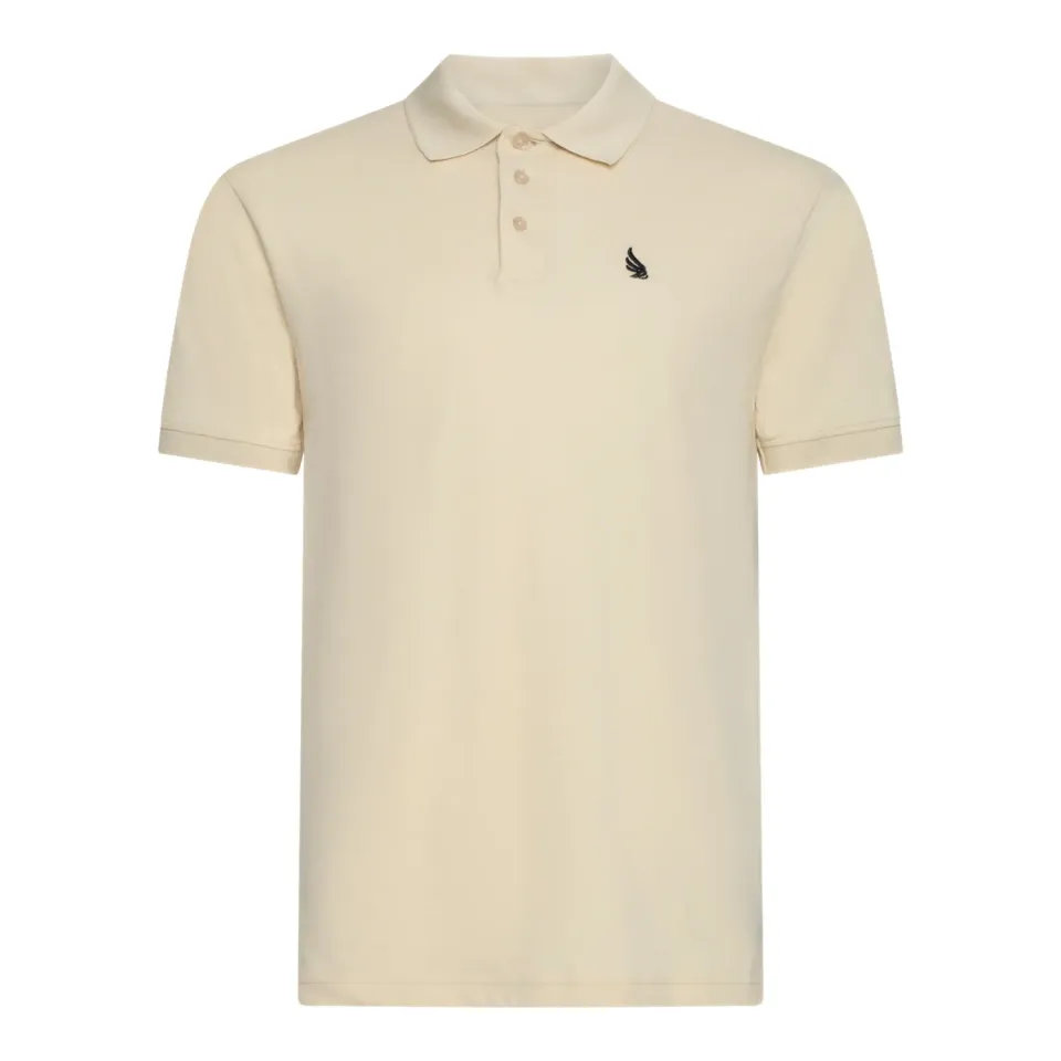Gisada Miami 2000 polo herre beige bomullspiké