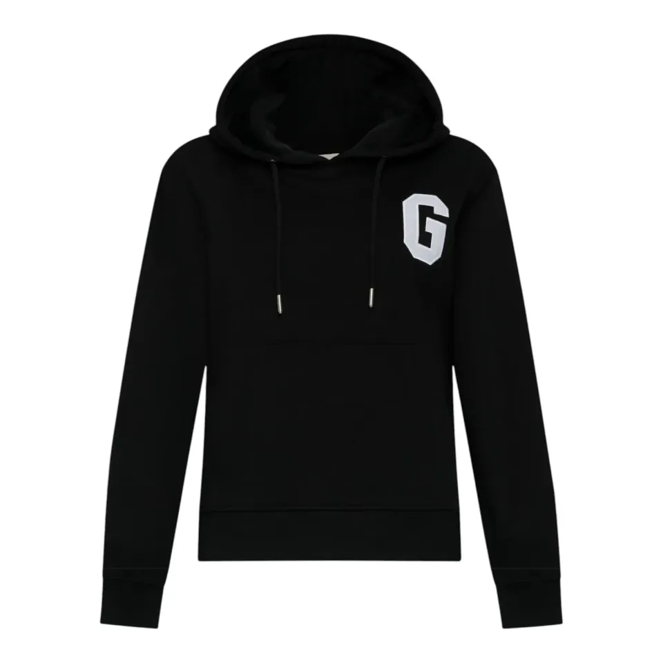 Gisada 6008 hettegenser svart bomull regular fit
