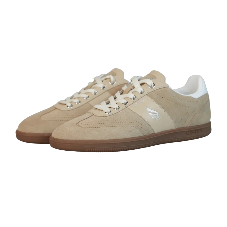 Gisada 17003 sneakers beige unisex semsket skinn