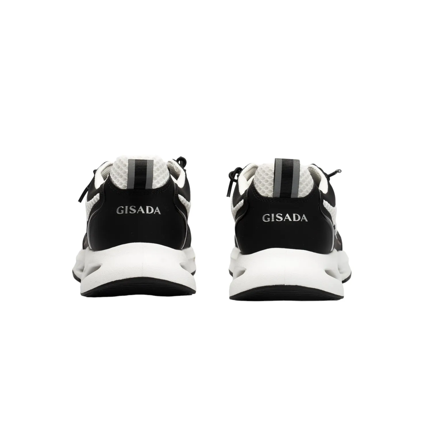 Gisada Runner 16001 sneakers herre svart-hvit skinn