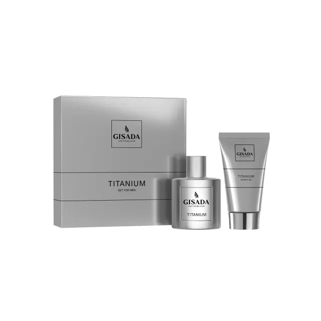 Gisada Titanium gavesett EDP 50 ml + dusjegelé
