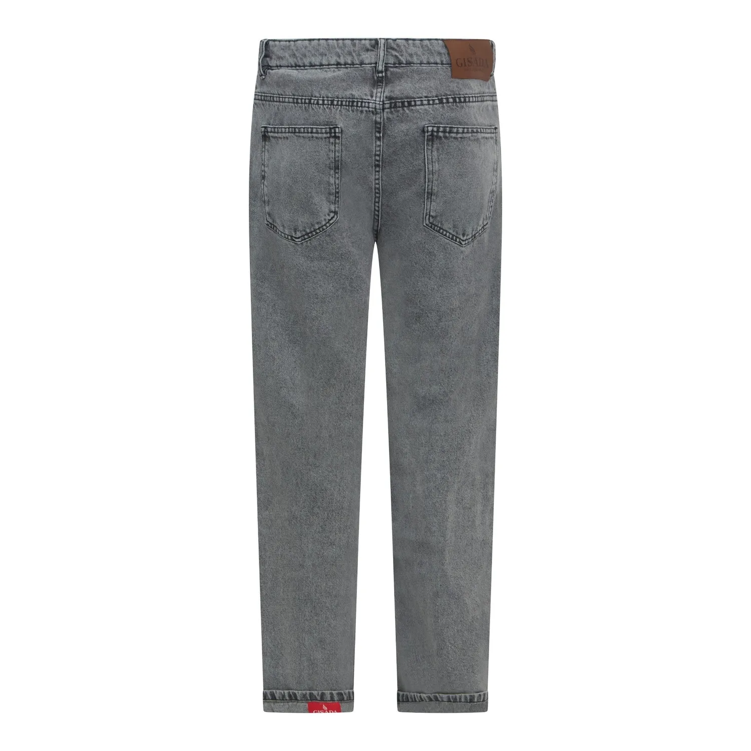 Gisada Heritage 1105 jeans snøgrå regular fit