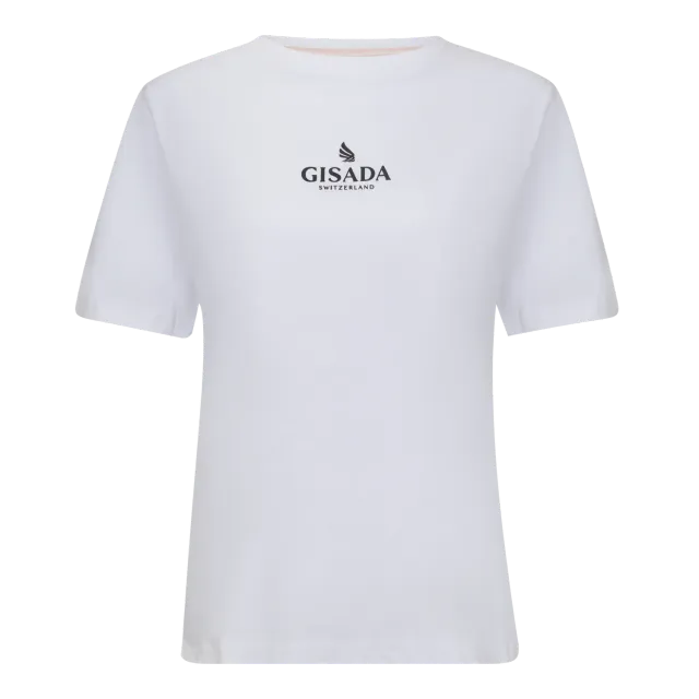 Gisada 5005 oversized t-skjorte hvit – silikonlogo