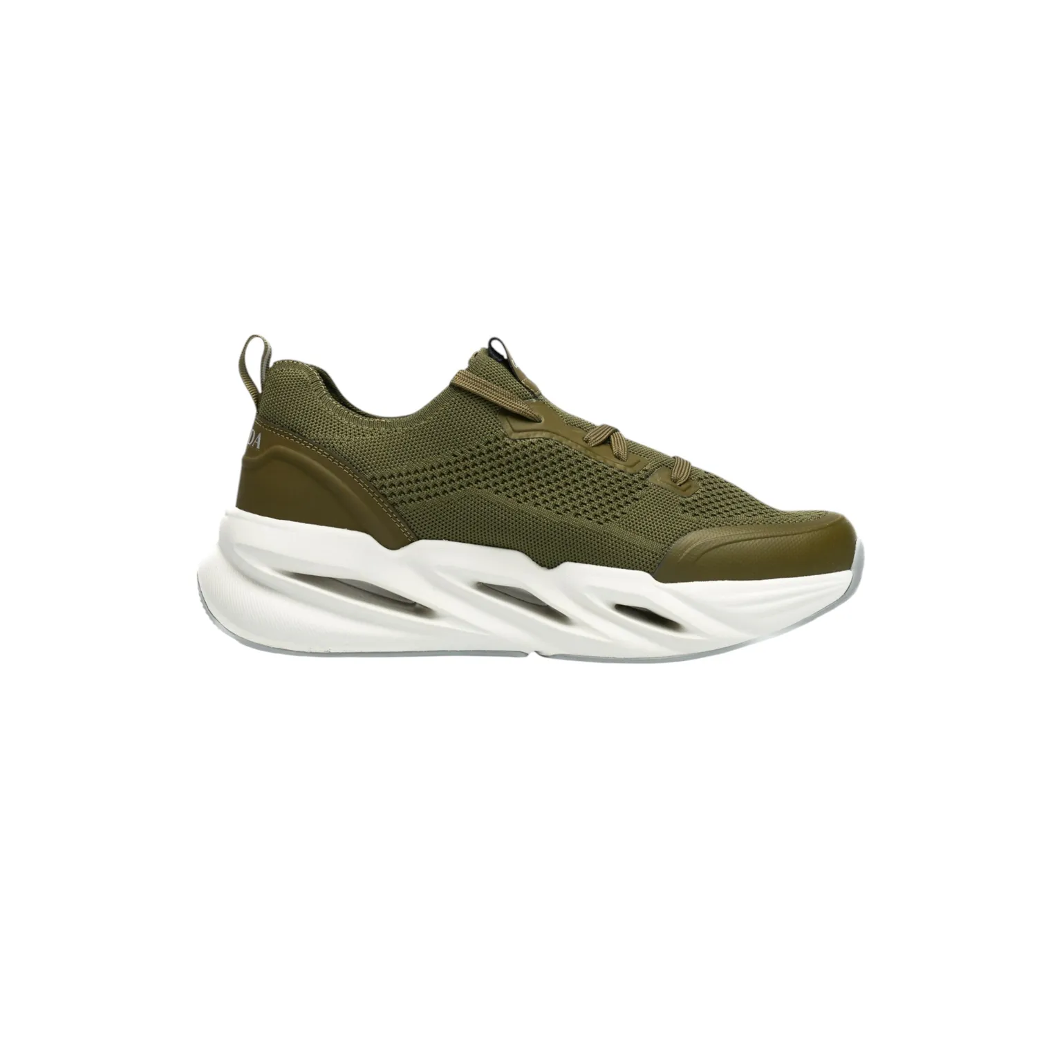Gisada Knit Runner High sneakers army pustende mesh