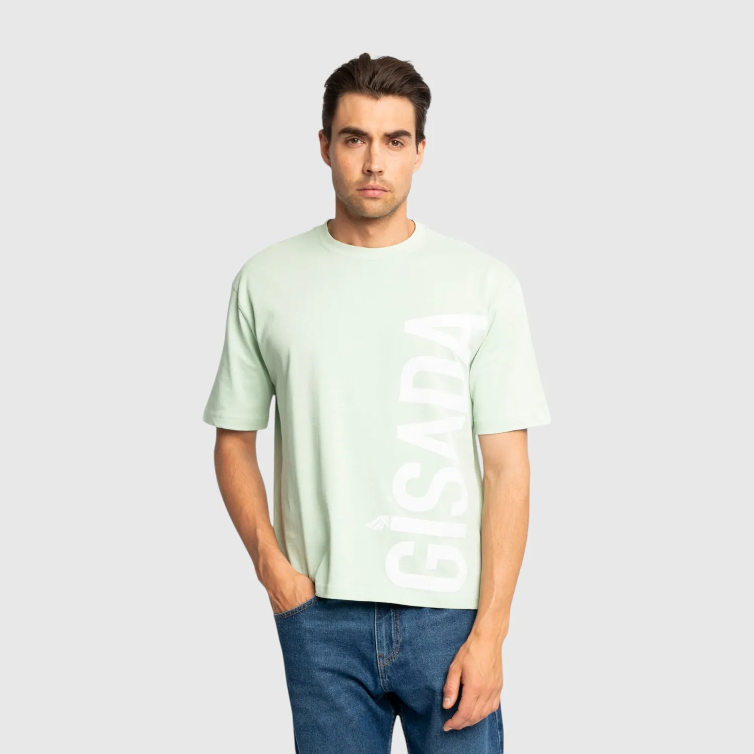Gisada Chicago 1010 t-skjorte mint oversized flock