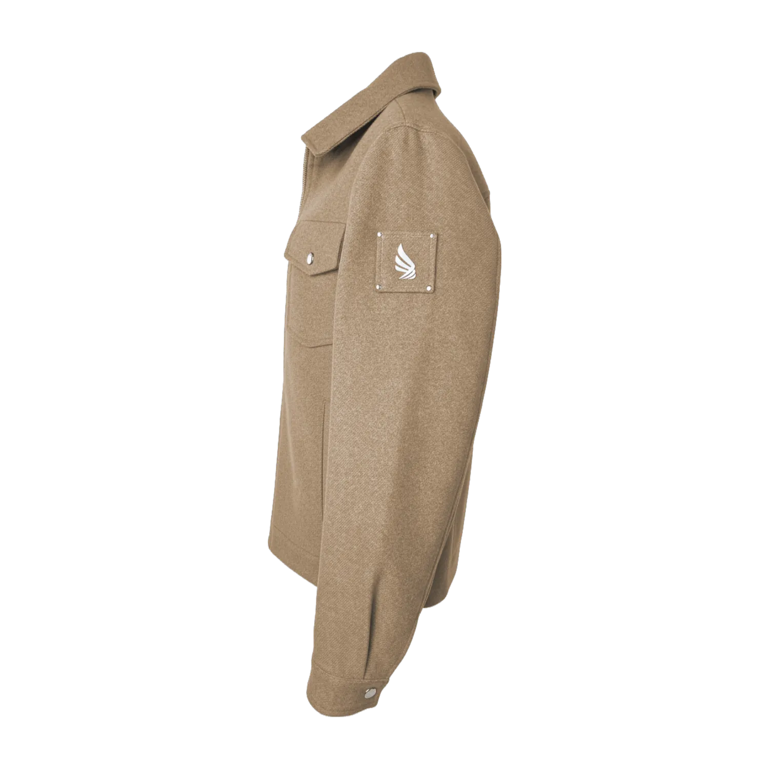 Gisada 1324 Zip-Up jakke beige brystlommer