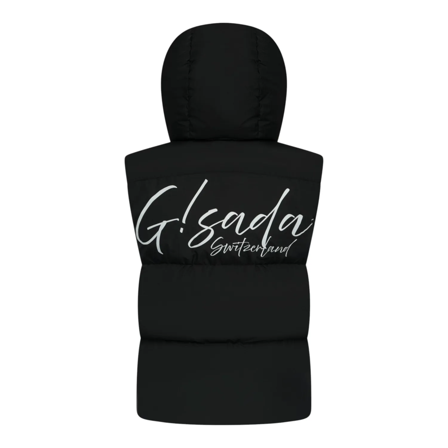 Gisada Puffer gilet svart med hette dame