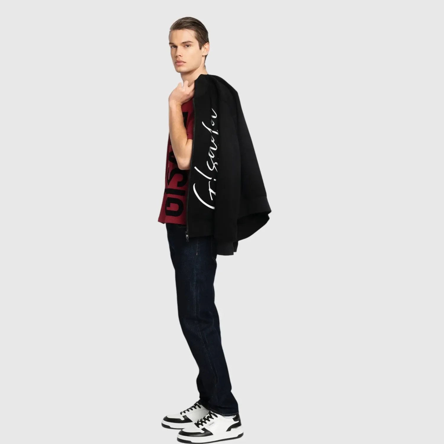 Gisada Regular Fit Windbreaker jakke svart 52 – knit