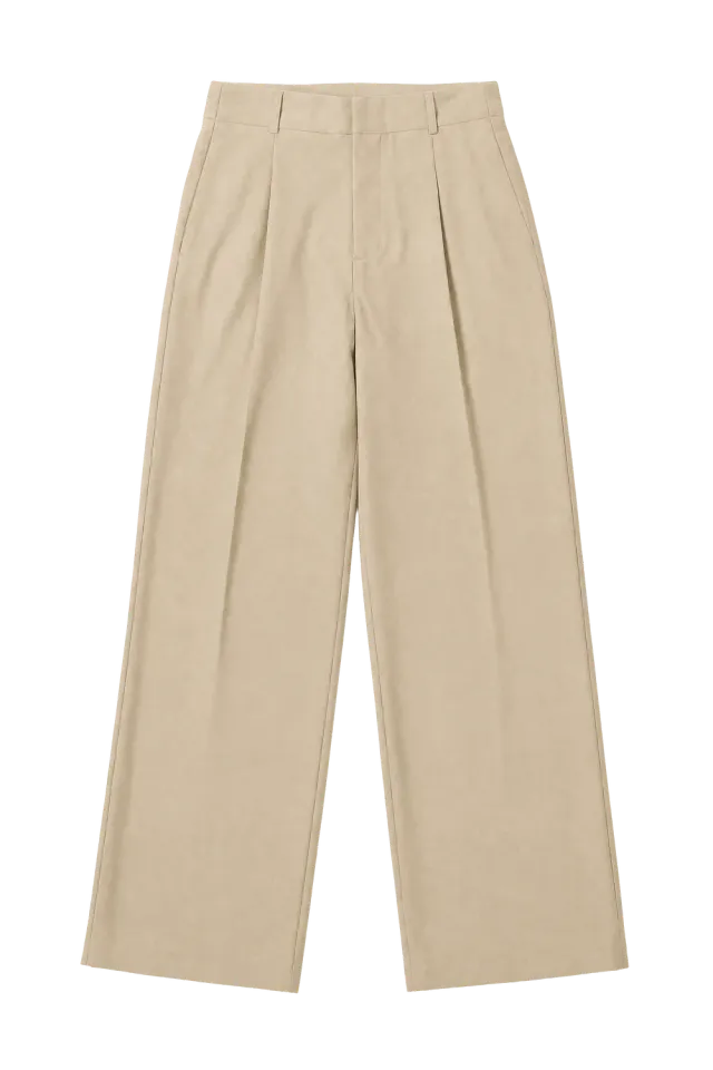 Gisada 1413 bukse beige med enkel legg